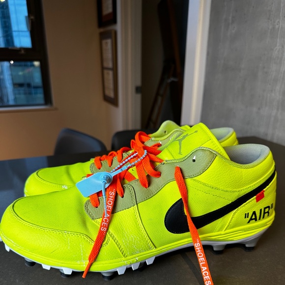 COPY - Jordan Off White Custom Football Cleats - Picture 1 of 5